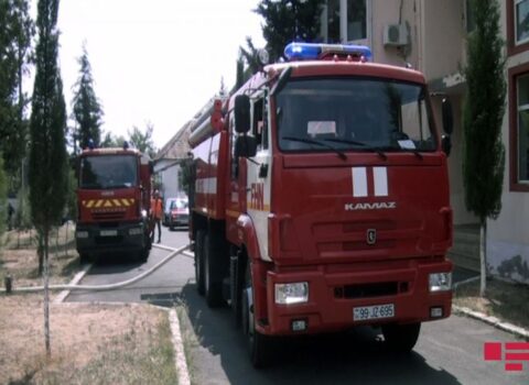 Masazırda yaşayış binasında yanğın oldu