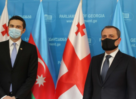 Ceyhun Bayramov Gürcüstan parlamentində görüş keçirdi