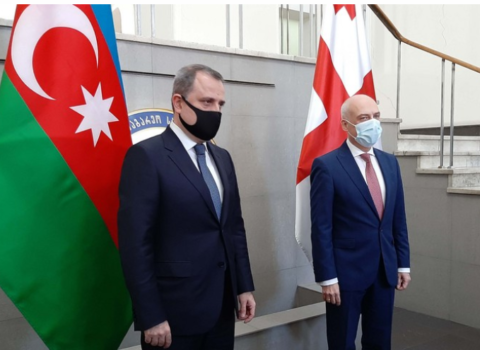 Azərbaycan və Gürcüstan XİN rəhbərlərinin geniş tərkibdə görüşü başladı – YENİLƏNİB – FOTOLAR