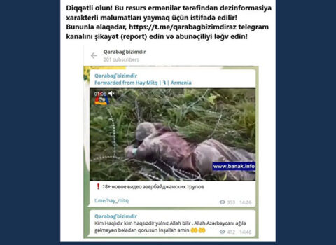 Ermənilər saxta xəbərləri yaymaqda davam edirlər – Fotolar