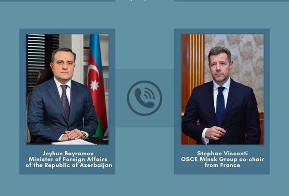 Ceyhun Bayramov fransalı həmsədrlə telefonla danışdı Ceyhun Bayramov fransalı həmsədrlə telefonla danışdı