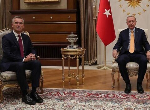 Türkiyə prezidenti ilə NATO baş katibi arasında görüş olub