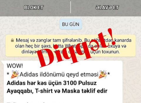 DİQQƏT: “WhatsApp” üzərindən “fişinq” kampaniyaları həyata keçirilir – FOTO