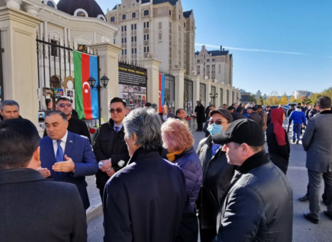 Azərbaycanın Qazaxıstandakı səfirliyi önündə dəstək aksiyası keçirilib