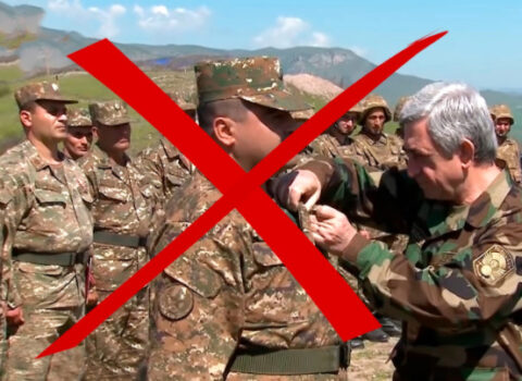 Ordumuz aprel döyüşlərində Sarkisyanın şəxsən təltif etdiyi erməni hərbçini məhv etdi