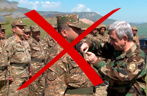 Ordumuz aprel döyüşlərində Sarkisyanın şəxsən təltif etdiyi erməni hərbçini məhv etdi Ordumuz aprel döyüşlərində Sarkisyanın şəxsən təltif etdiyi erməni hərbçini məhv etdi