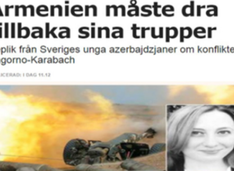 Ermənistanın Azərbaycana terroru İsveç mediasında – FOTO