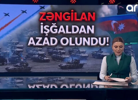 Zəngilanın işğaldan azad olunma xəbərini verən aparıcı göz yaşlarını saxlaya bilmədi – VİDEO