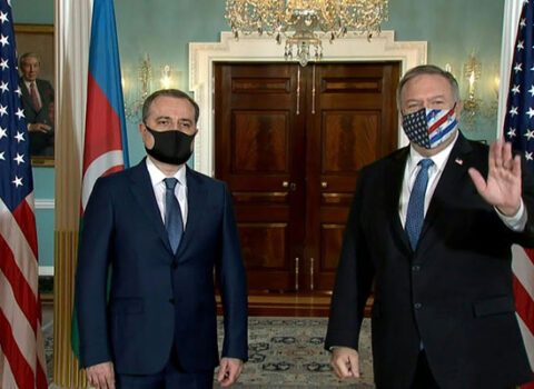 Ceyhun Bayramov Vaşinqtonda Mayk Pompeo ilə görüşdü – VİDEO