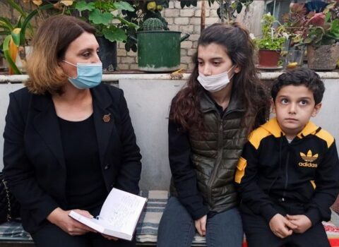 Nazirliyin əməkdaşları ermənilərin törətdiyi terrorda valideynlərini itirən uşaqlarla görüşdülər – FOTO