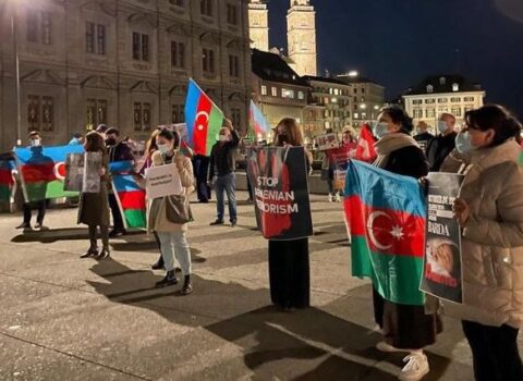 İsveçrədə Gəncə və Bərdə terroruna qarşı etiraz aksiyası keçirilib – FOTOLAR