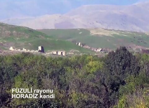 Müdafiə Nazirliyi Füzulinin işğaldan azad olunan Horadiz kəndinin yeni görüntüsünü yayıb – VİDEO