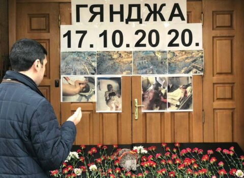 Moskvada Gəncədə həlak olanların xatirəsinə həsr olunmuş aksiya keçirilir
