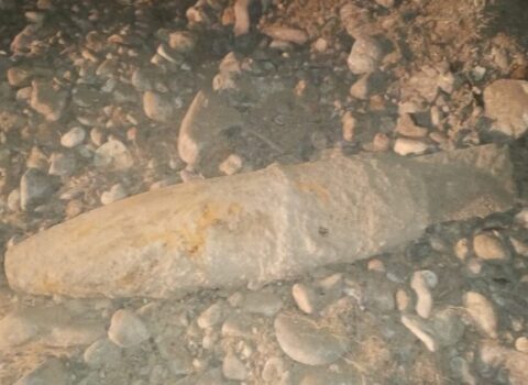 Ağstafada top mərmisi aşkarlandı – FOTO