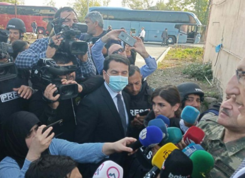 Hikmət Hacıyev, diplomatlar və hərbi attaşelər Tərtərdədir – FOTO