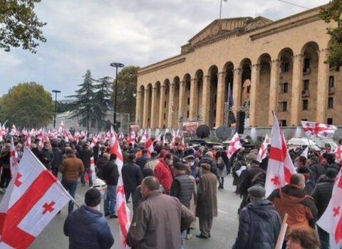 Tbilisidə müxalifətin növbəti aksiyası keçirilir