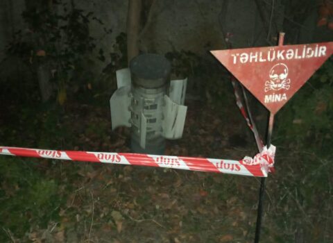 Ermənilərin atdıqları top mərmisi, idarə olunan raket aşkarlandı