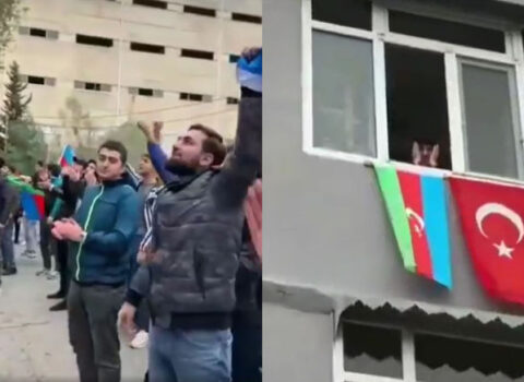 Şuşanın azad edilməsini şəhid generalımız Polad Həşimovun evinin önündə qeyd etdilər – VİDEO