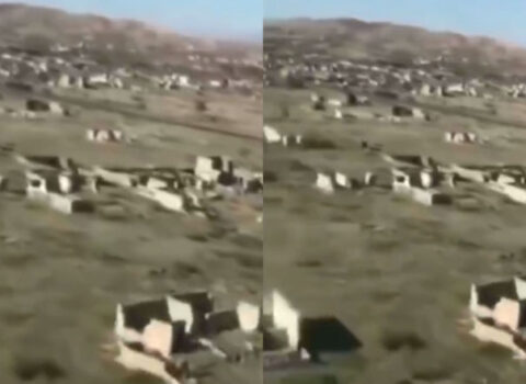 Erməni vandalizminə uğramış Ağdamın helikopterdən çəkilən VİDEOSU