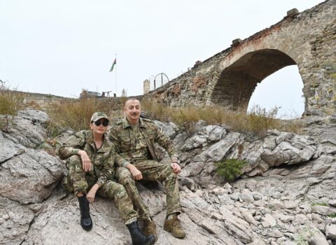 Prezidentlə xanımı Füzuli, Cəbrayıl və Xudafərində – FOTOREPORTAJ