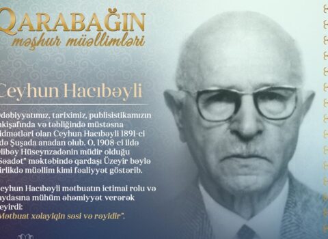 “Qarabağın məşhur müəllimləri” – Ceyhun Hacıbəyli