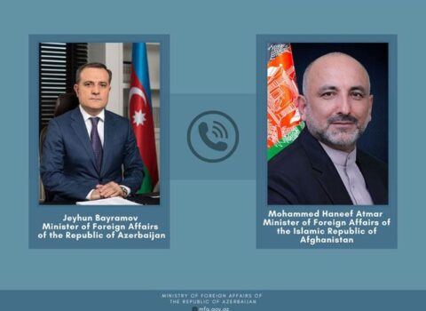 Ceyhun Bayramov əfqan həmkarı ilə Qarabağla bağlı danışdı