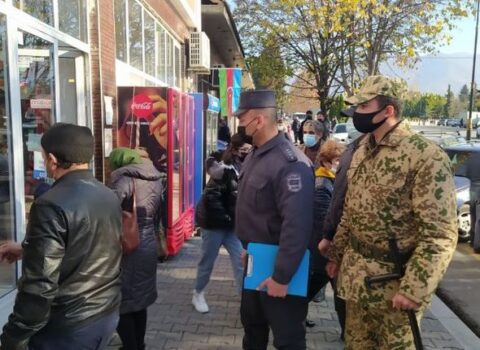 Polis Qaxda karantin reydi keçirdi – FOTOLAR