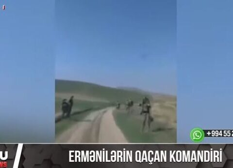 Ermənilərin qaçan komandiri – VİDEO