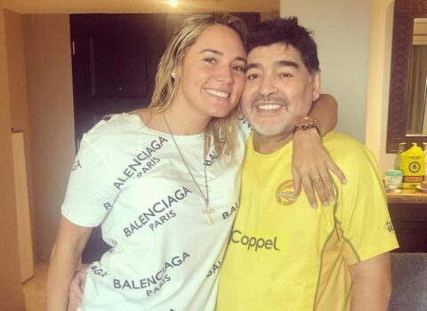 Maradonanın dəfnində daha bir gərginlik – Arvadı ilə sevgilisi… – FOTOLAR