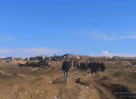 Ermənilərin dinc əhalimizə hücum etdiyi hərbi infrastrukturun görüntüləri – VİDEO