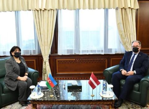 Sahibə Qafarova Latviyanın Azərbaycandakı səfiri ilə görüşdü – FOTO
