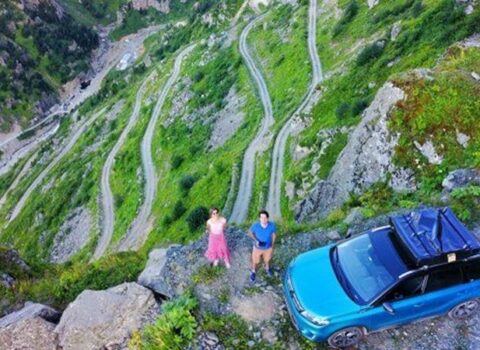 Rusların Türkiyədə inşa etdiyi dünyanın ən təhlükəli yolu – FOTOLAR