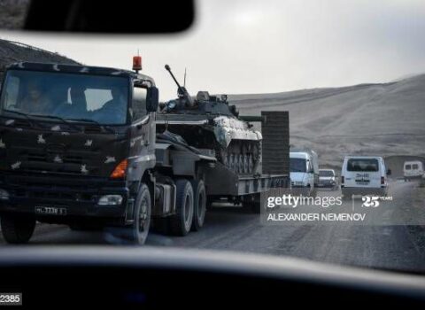 Ermənistan ordusu Kəlbəcərdən çıxır – FOTOLAR