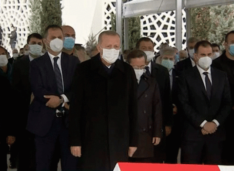 Ərdoğan sabiq nazirlə vida mərasiminə qatıldı – FOTOLAR