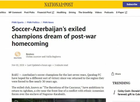 “National Post”: “Qarabağ” klubu Ağdama qayıtmaq arzusundadır