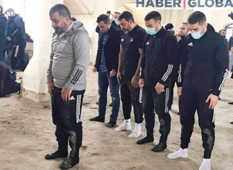 “Qarabağ”ın futbolçuları Ağdamdakı Cümə məscidində namaz qılıb