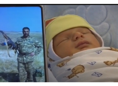 Yeni doğulan körpəyə şəhid atasının adı verildi – VİDEO