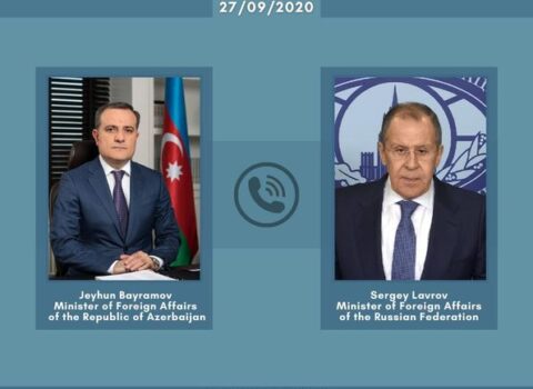 Azərbaycan və Rusiya XİN başçıları arasında telefon danışığı oldu