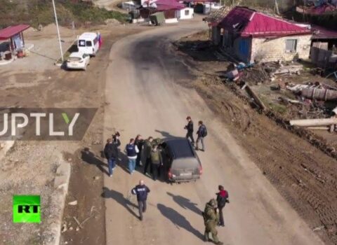 Laçın dəhlizindən hərəkət başladı – VİDEO