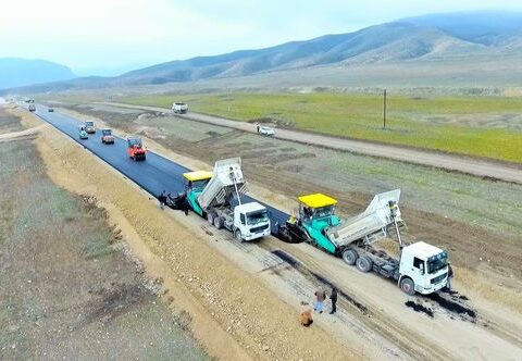 Suqovuşan və Talış kəndlərinə gedən tarixi yolların asfaltlanmasına başlanıldı – FOTO/VİDEO