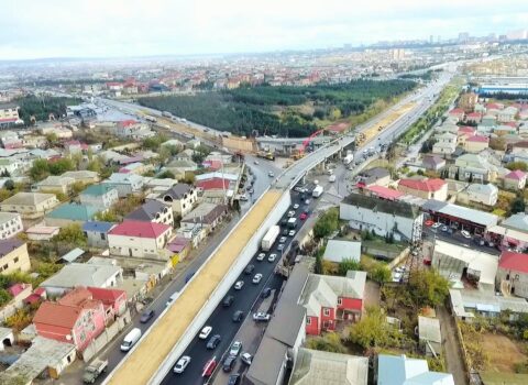 Sulutəpə dairəsində yeni yol qovşağının inşası tamamlanır