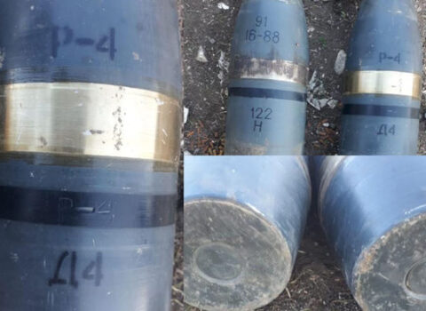 Suqovuşanda erməni postundan ağ fosfor bombaları tapıldı – FOTOLAR