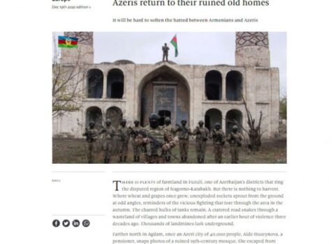 “The Economist”: “Ermənilər işğal etdikləri Azərbaycan ərazilərində dəhşətli dağıntılar törədib”