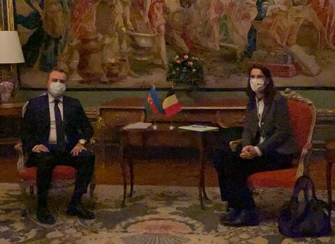 Ceyhun Bayramov belçikalı nazirlə görüşdü – FOTO