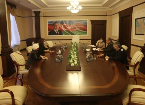 Azərbaycan Hərbi prokuroru Ariane Baueri qəbul etdi – FOTO