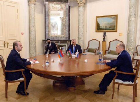 Əli Nağıyev Moskvada Ermənistan rəsmisi ilə görüşdü – FOTO