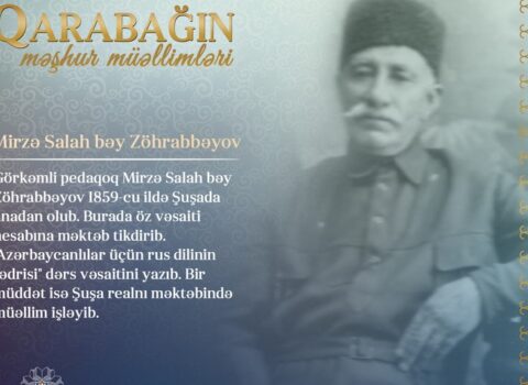 “Qarabağın məşhur müəllimləri” – Mirzə Salah bəy Zöhrabbəyov