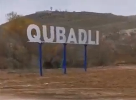 Qubadlının girişində yeni lövhə – VİDEO