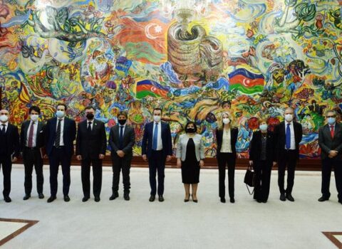 Milli Məclisin sədri italiyalı deputatlarla görüşdü – FOTO