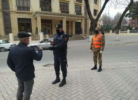 Şəkidə karantin rejimi ilə əlaqədar reyd keçirildi – FOTO